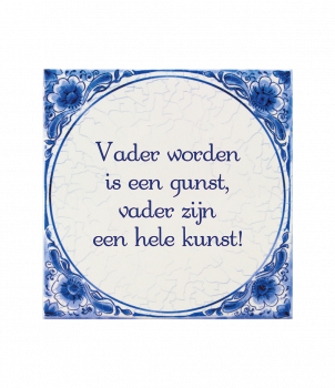 Tegels delfts blauw - Vader worden