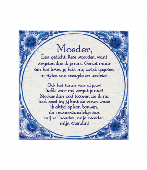 Tegels delfts blauw - Moeder