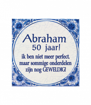 Tegels delfts blauw - Abraham