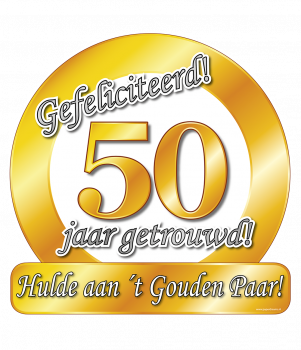 Huldeschild - Special - 50 jaar getrouwd