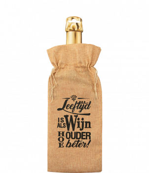 Bottle gift bag - Leeftijd is als wijn