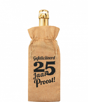 Bottle gift bag - 25 jaar
