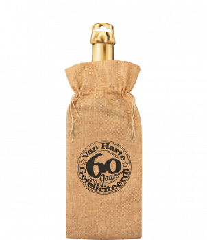 Bottle gift bag - 60 jaar