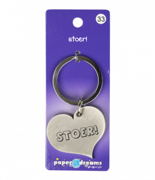 Hart sleutelhanger - Stoer