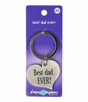 Hart sleutelhanger - Best dad ever