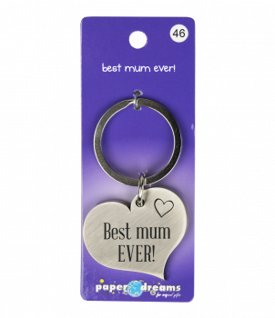 Hart sleutelhanger - Best mum ever