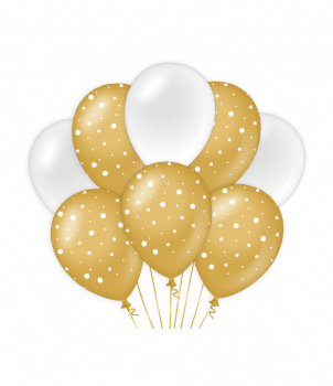 Balloons goldwhite - Bubbles