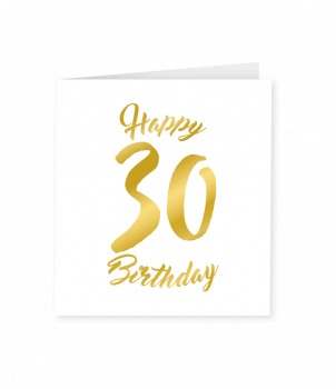 Gold white cards - 30 years