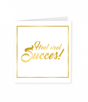 Gold white cards - Succes