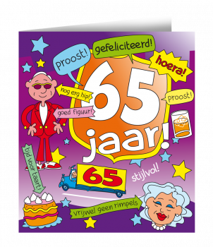 Wenskaarten - 65 jaar cartoon