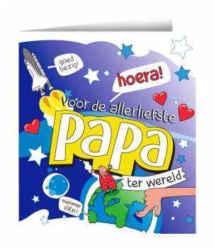 Wenskaarten - Papa cartoon