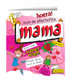 Wenskaarten - Mama cartoon