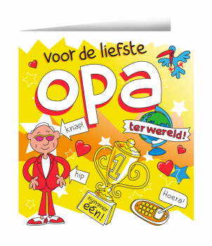 Wenskaarten - Opa cartoon