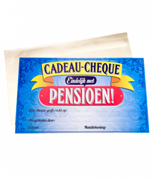 Gift Cheque - Pensioen