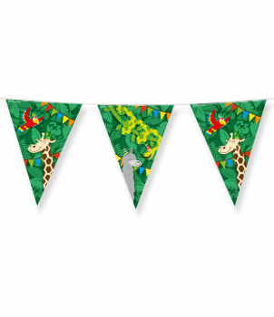 Party Flags foil - Jungle