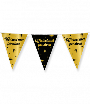 Classy Party flags foil - Pensioen