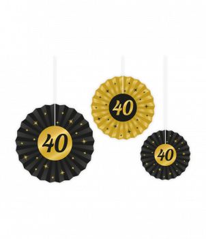 Classy party paper fan - 40