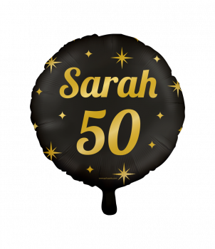 Classy foil balloons - Sarah 50