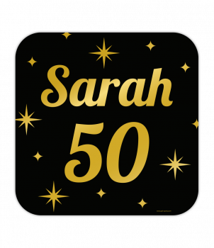 Classy party decoration signs - Sarah 50