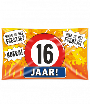 Gevel vlag - 16 jaar