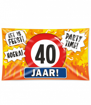 Gevel vlag - 40 jaar