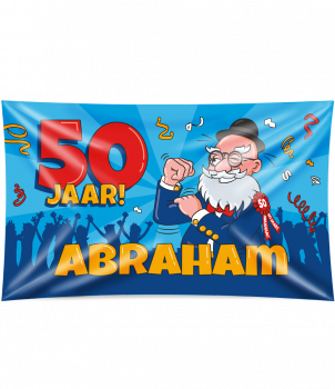 Gevel vlag - Abraham cartoon