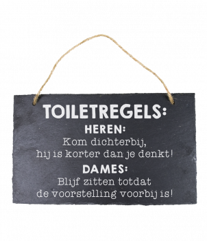 Leisteen - Toilet regels