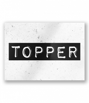 Black & White Cards - Topper
