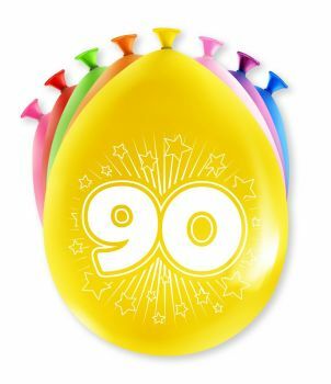 Happy Party Balloons - 90 years