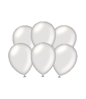 Party balloons - Metallic silver