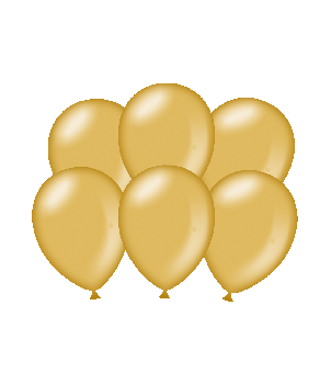 Party balloons - Metallic gold