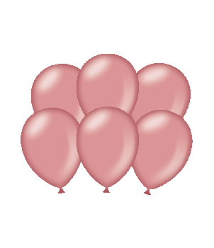 Party balloons - Metallic rose gold
