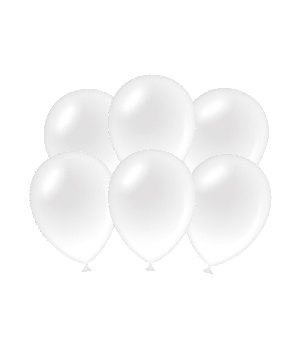 Party balloons - Metallic white