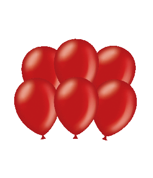 Party balloons - Metallic ruby