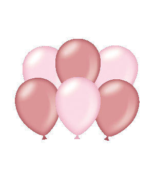 Party balloons - Metallic pink - rose gold