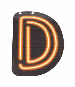 Neon letter - D
