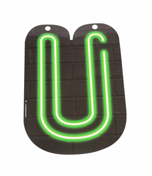 Neon letter - U