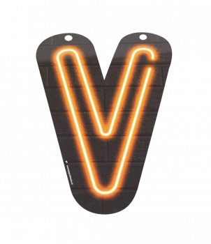 Neon letter - V