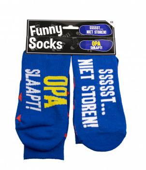 Funny socks - Opa slaapt