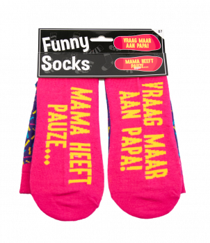 Funny socks - Mama heeft pauze