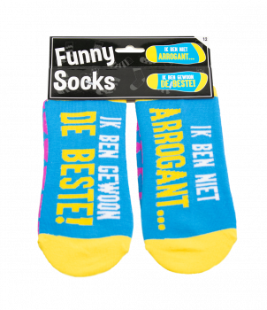 Funny socks - Ik ben niet arrogant