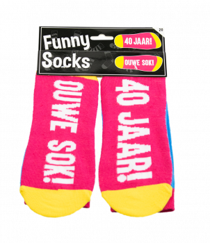 Funny socks - 40 jaar