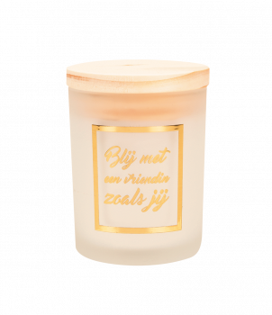 Small scented candles gold/white - Vrienden