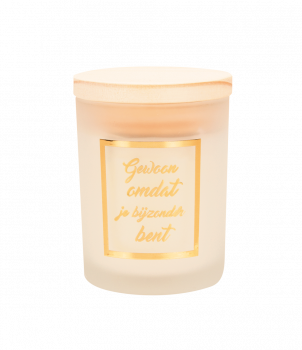 Small scented candles gold/white - Bijzonder mens