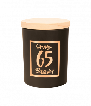 Small scented candles rosé/black - 65 years