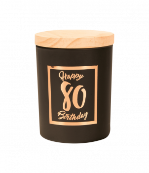Small scented candles rosé/black - 80 years