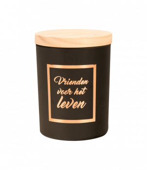 Small scented candles rosé/black - Vrienden