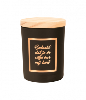 Small scented candles rosé/black - Bedankt