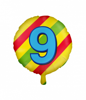 Happy foil balloons - 9 years