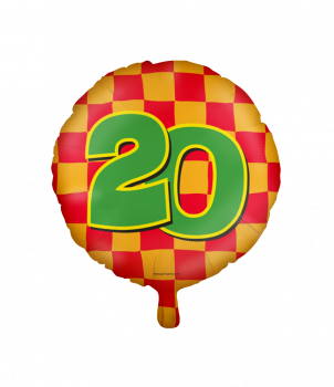 Happy foil balloons - 20 years